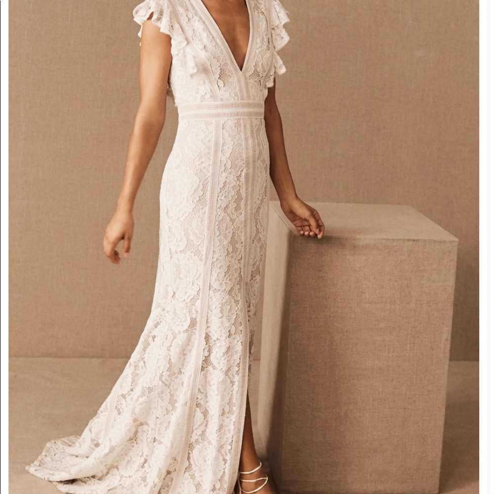 Tadashi Shoji x BHLDN Placid gown worn once size 14